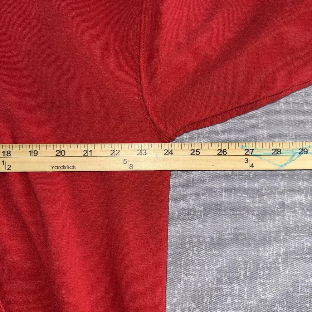 Gildan Hoodie Mens XL Red H-E-B Polar Bear Graphic Fleece Pullover Sweatshirt - Picture 9 of 13